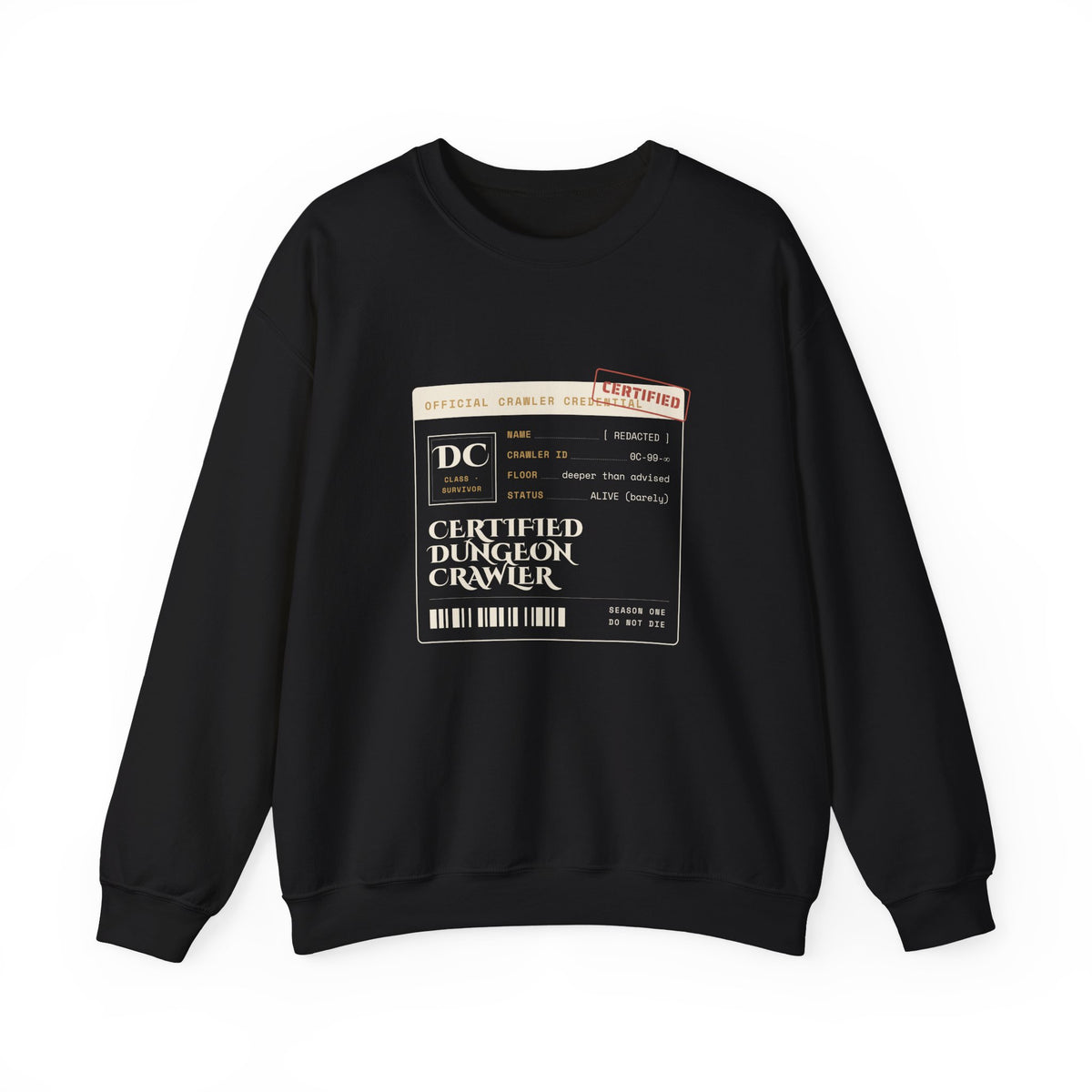 Certified Dungeon Crawler Sweatshirt