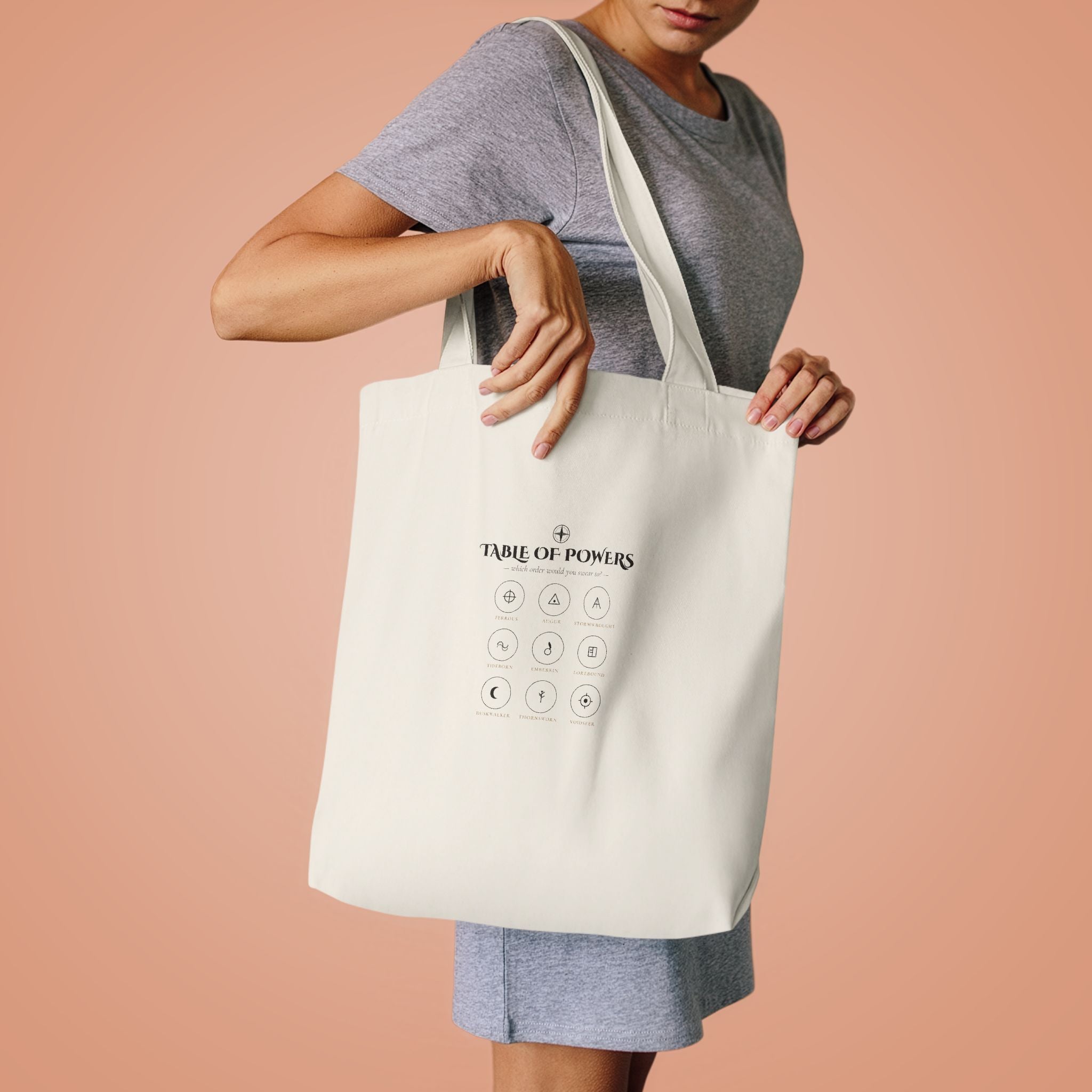 Table of Powers Fantasy Sigil Canvas Tote