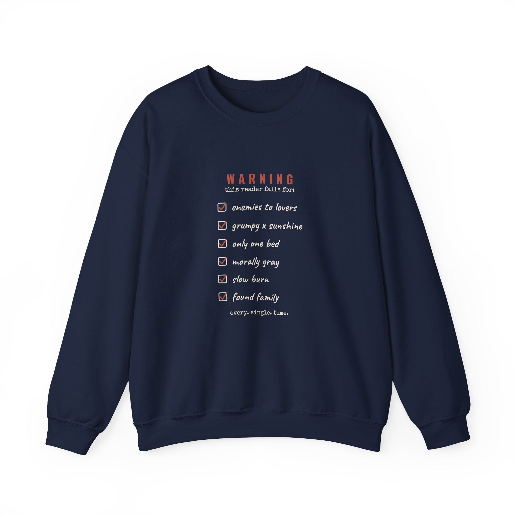 Romance Trope Checklist Sweatshirt