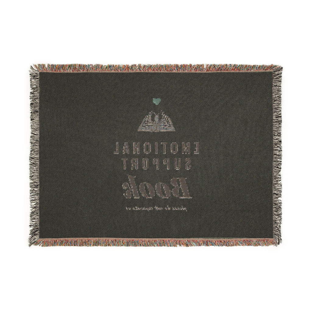 Emotional Support Book Woven Blanket