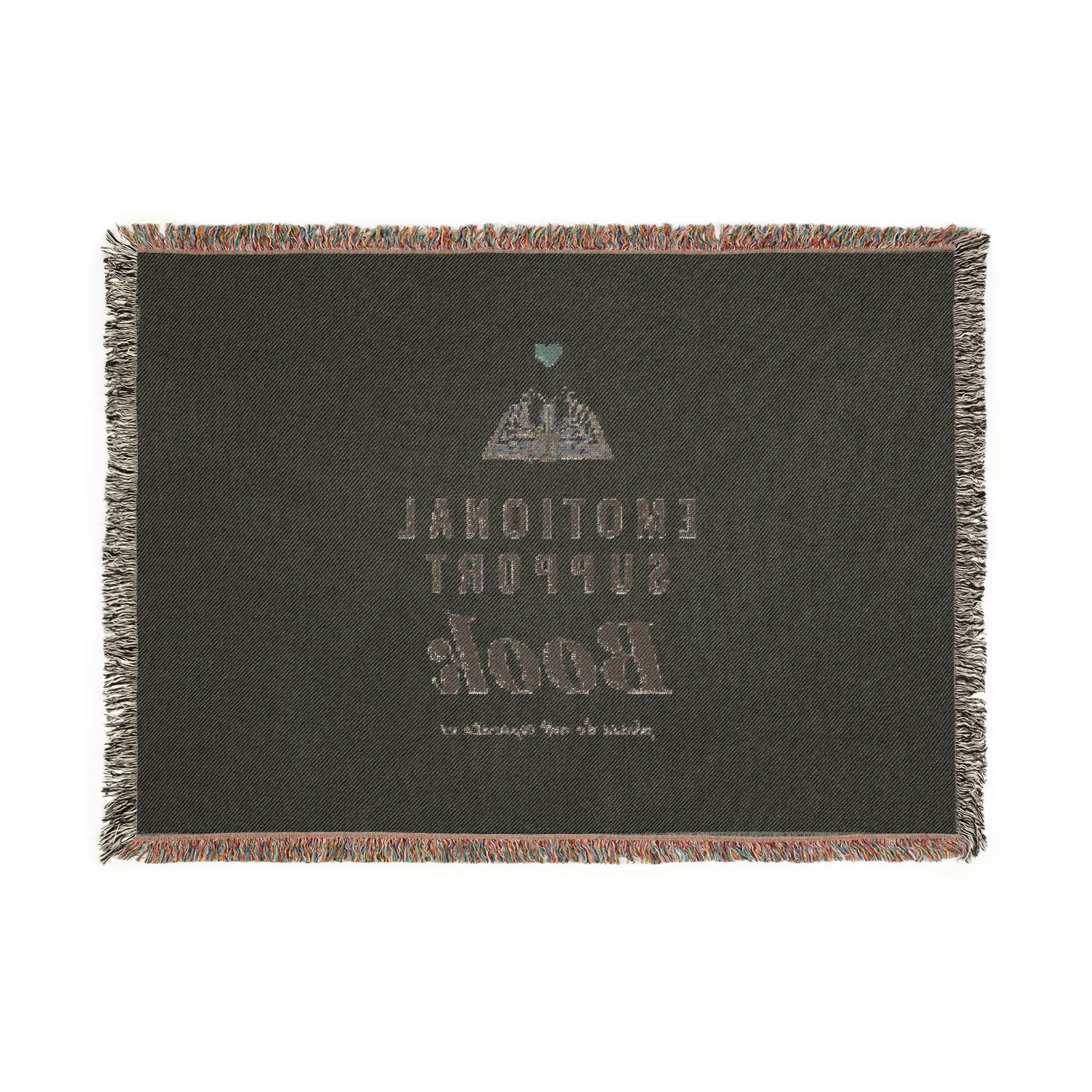 Emotional Support Book Woven Blanket