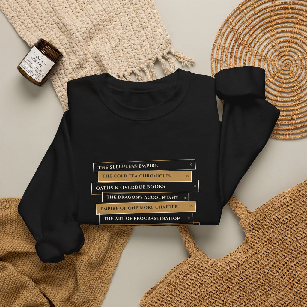 Fantasy Book Spine Stack Sweatshirt