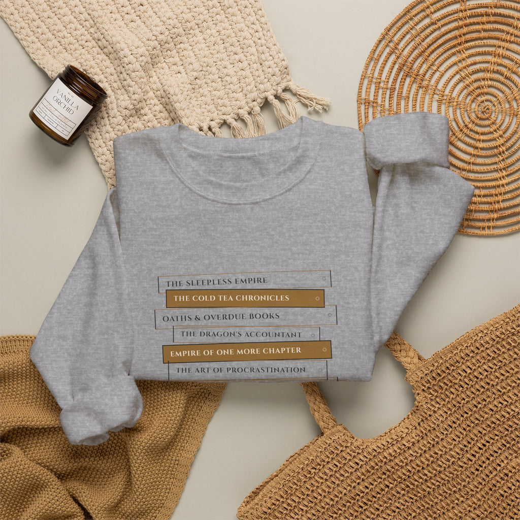 Fantasy Book Spine Stack Sweatshirt