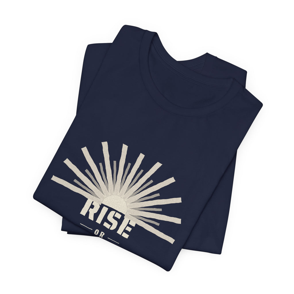 Rise or Rust Dystopian Sci-Fi Reader T-Shirt