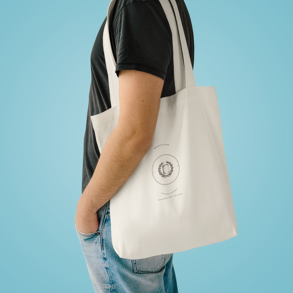 Memento Legere Dark Academia Seal Canvas Tote Bag