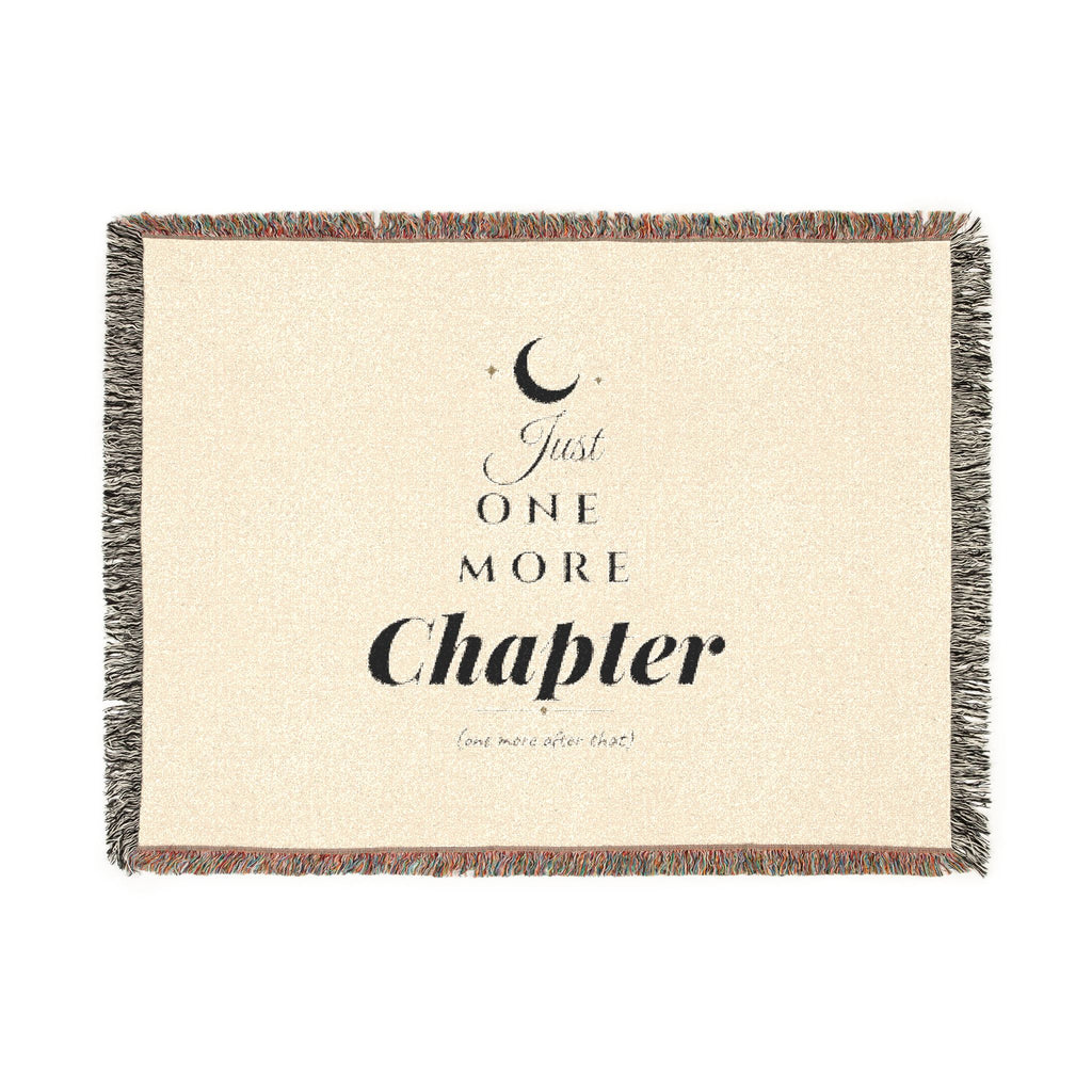 Just One More Chapter Woven Blanket