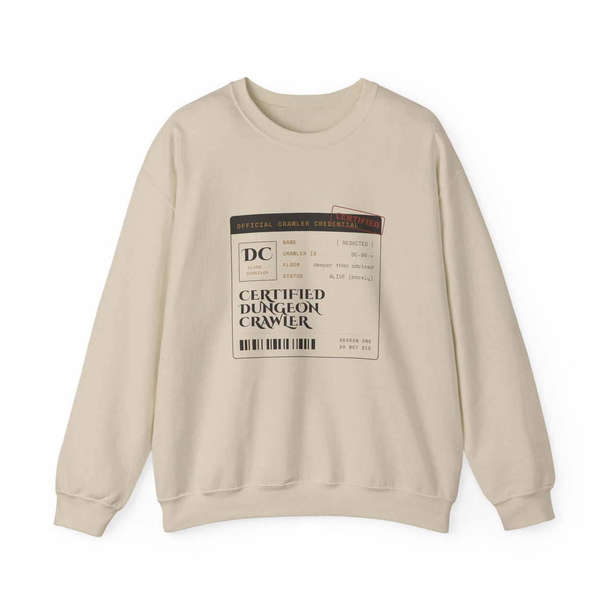 Certified Dungeon Crawler Sweatshirt