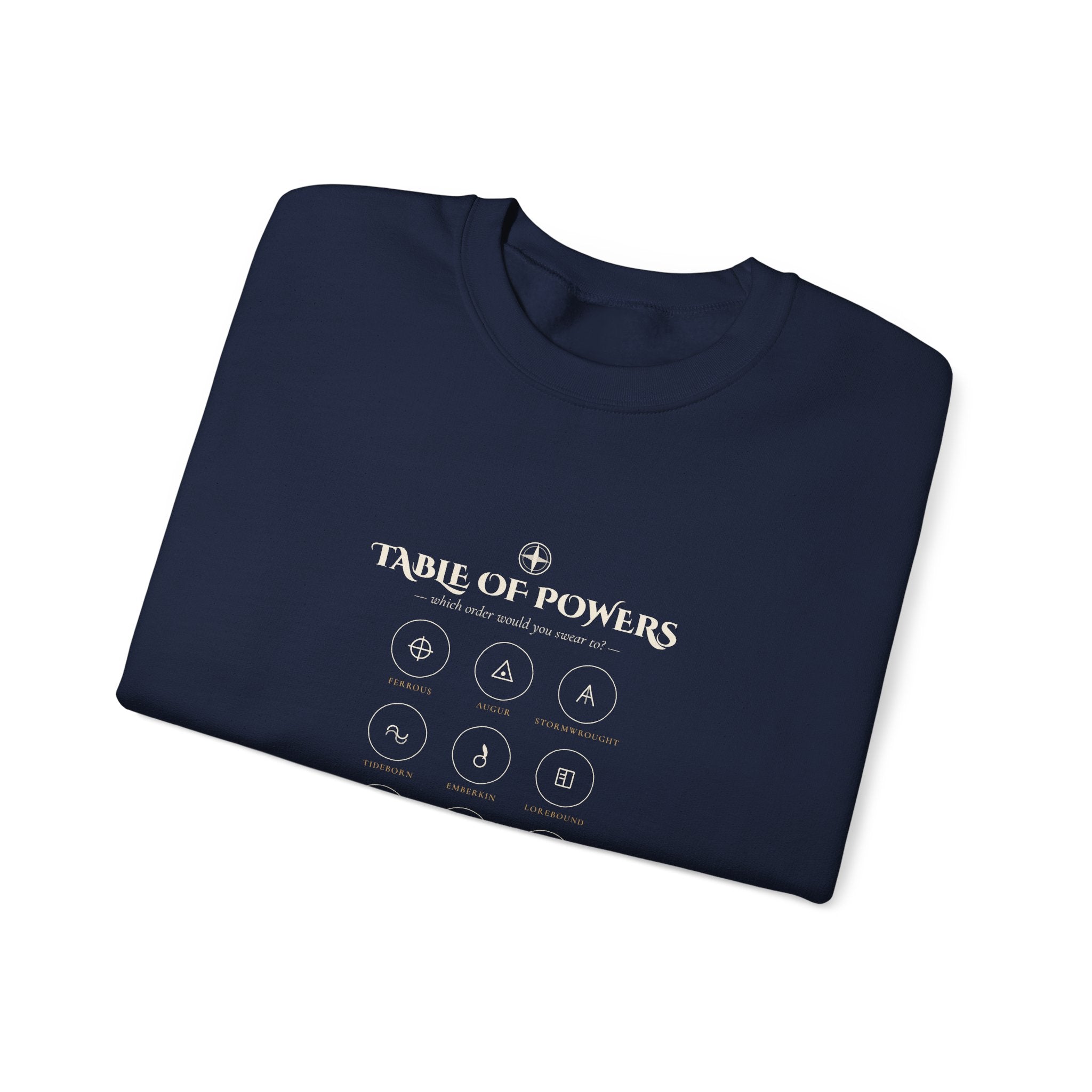 Table of Powers Which Order Are You Fantasy Sigils Sweatshirt