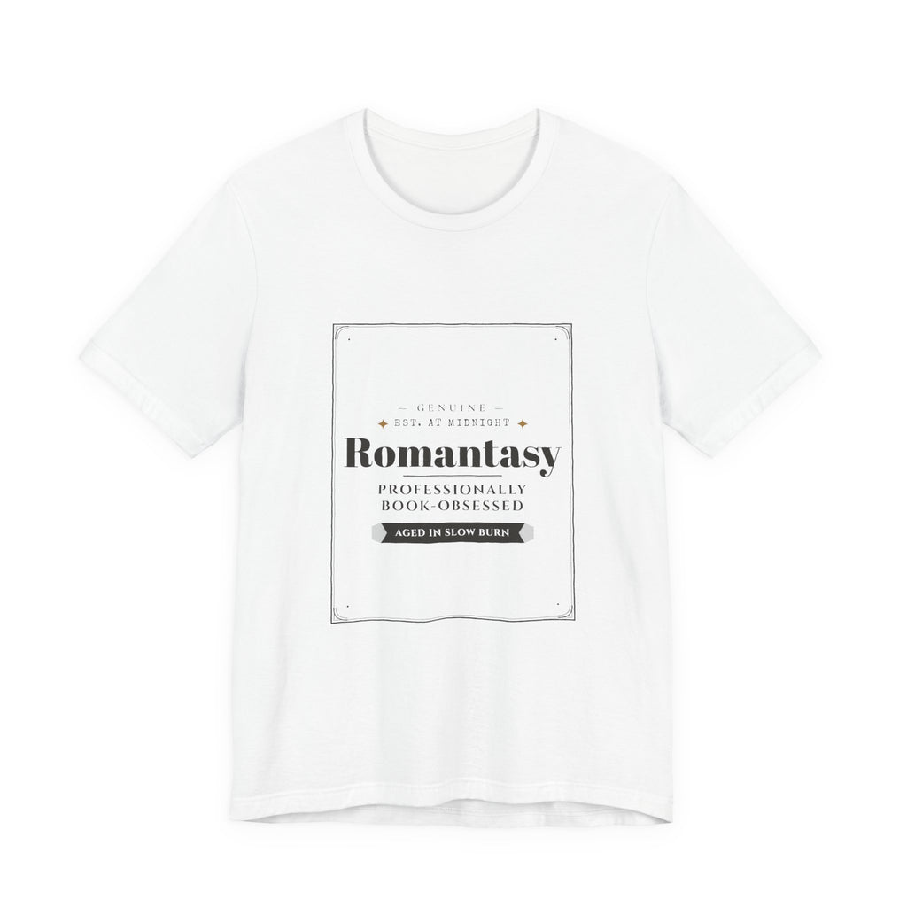 Romantasy Professionally Book-Obsessed Vintage Label T-Shirt