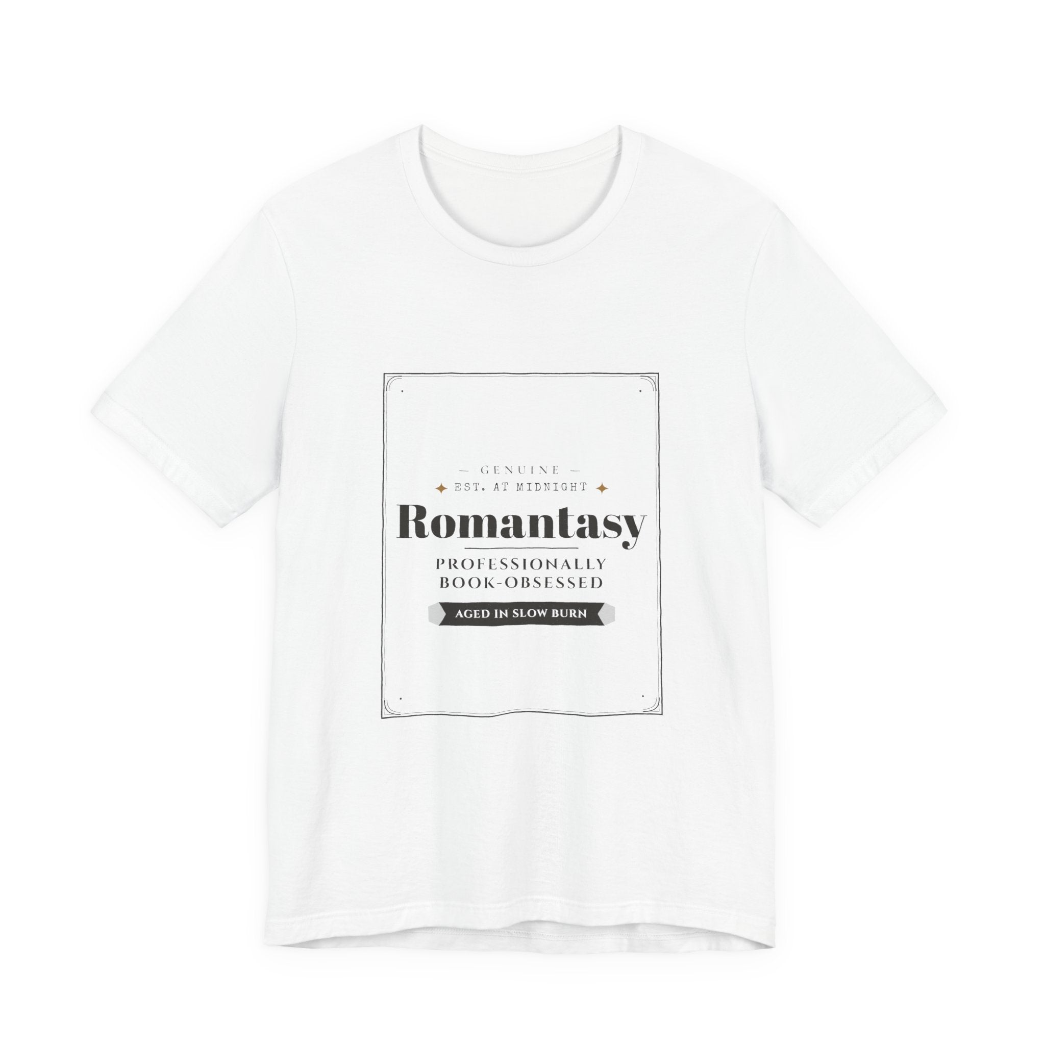 Romantasy Professionally Book-Obsessed Vintage Label T-Shirt
