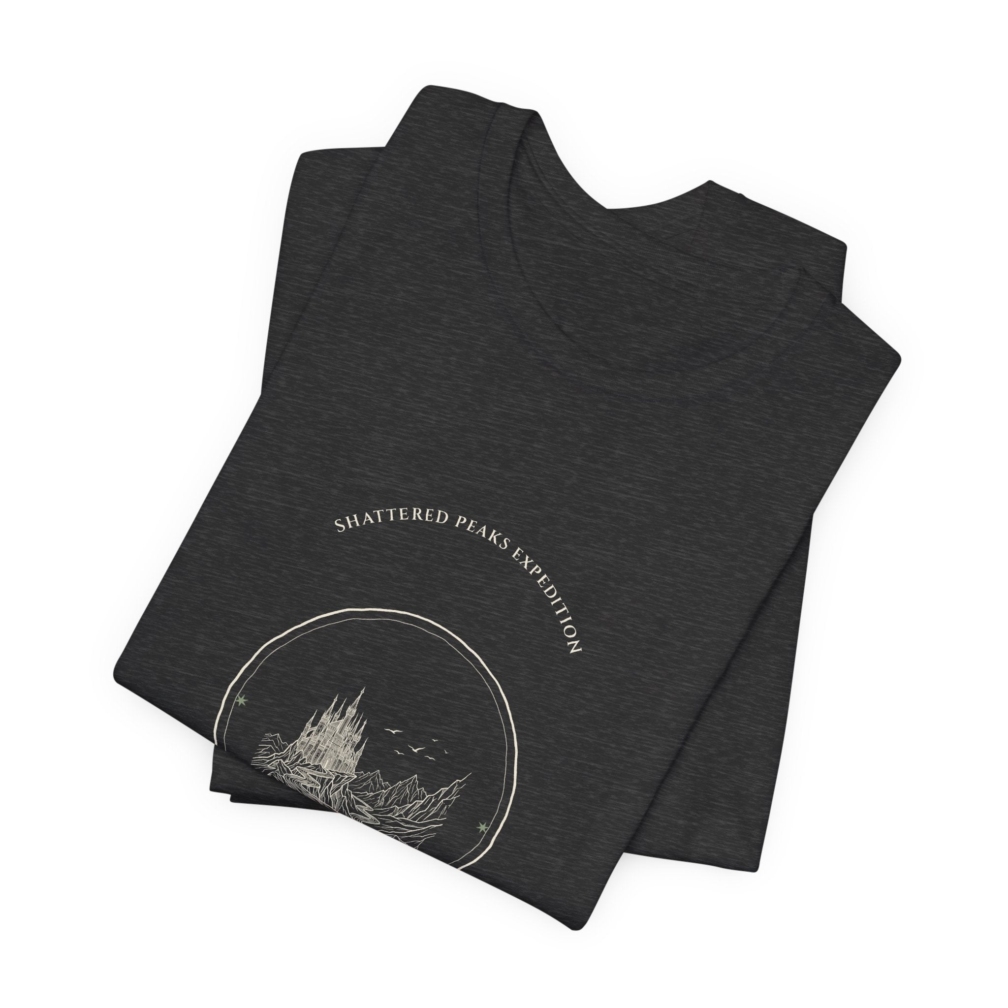 Shattered Peaks Expedition Fantasy Badge T-Shirt