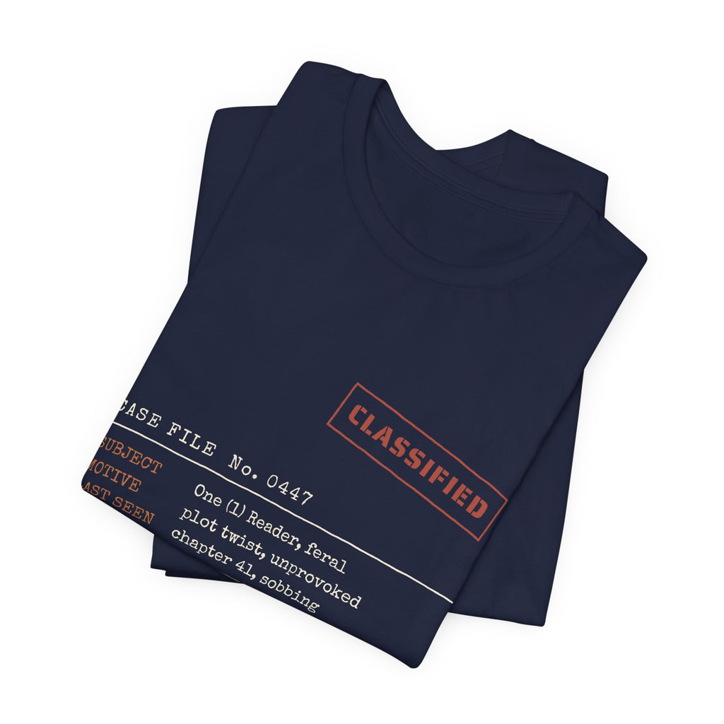 Case File Prime Suspect the Author Thriller T-Shirt