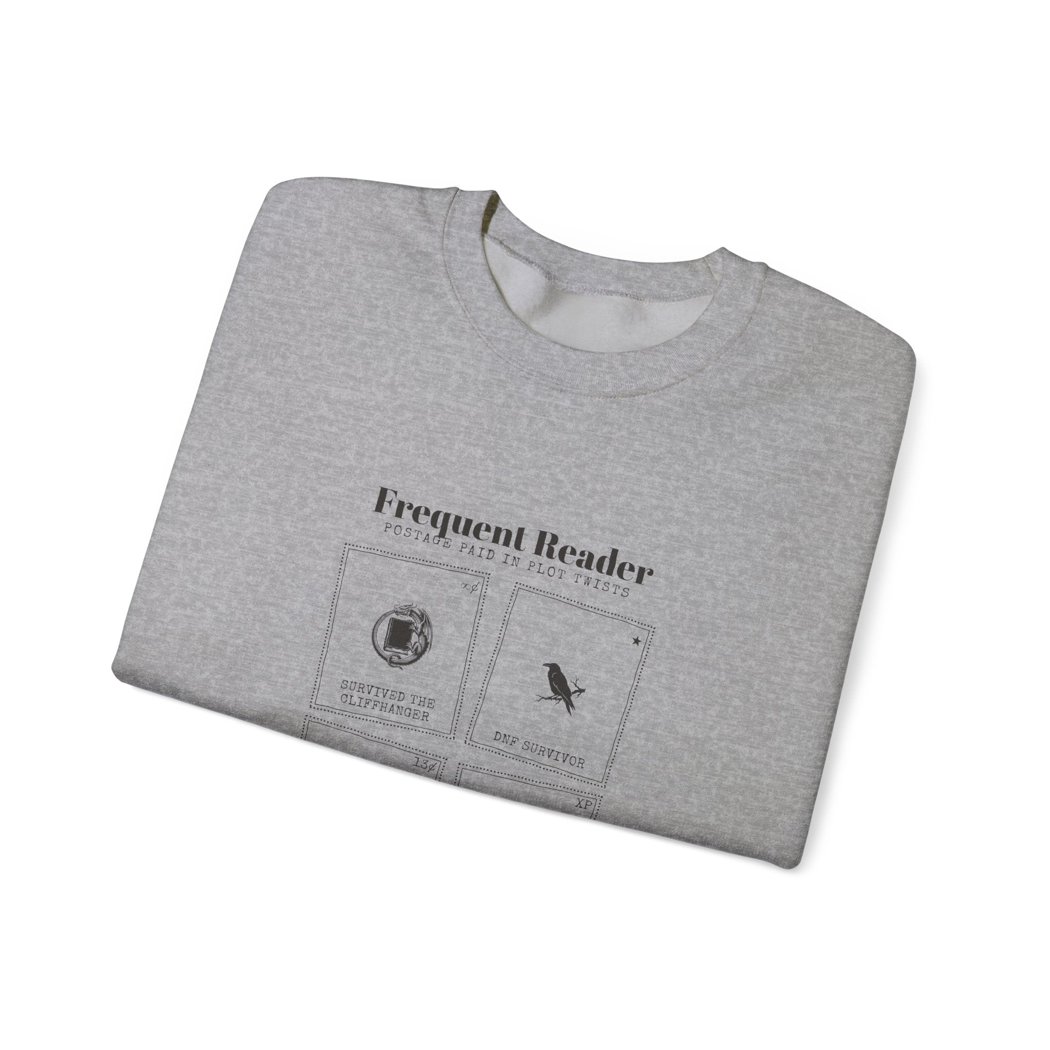 Frequent Reader Postage Stamp Collage Sweatshirt