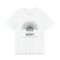 Rise or Rust Dystopian Sci-Fi Reader T-Shirt