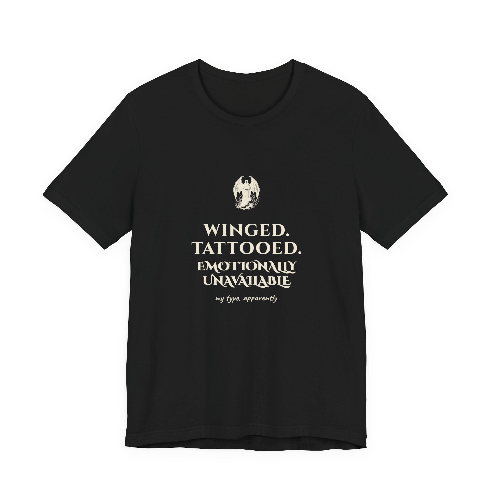 Winged Tattooed Emotionally Unavailable T-Shirt