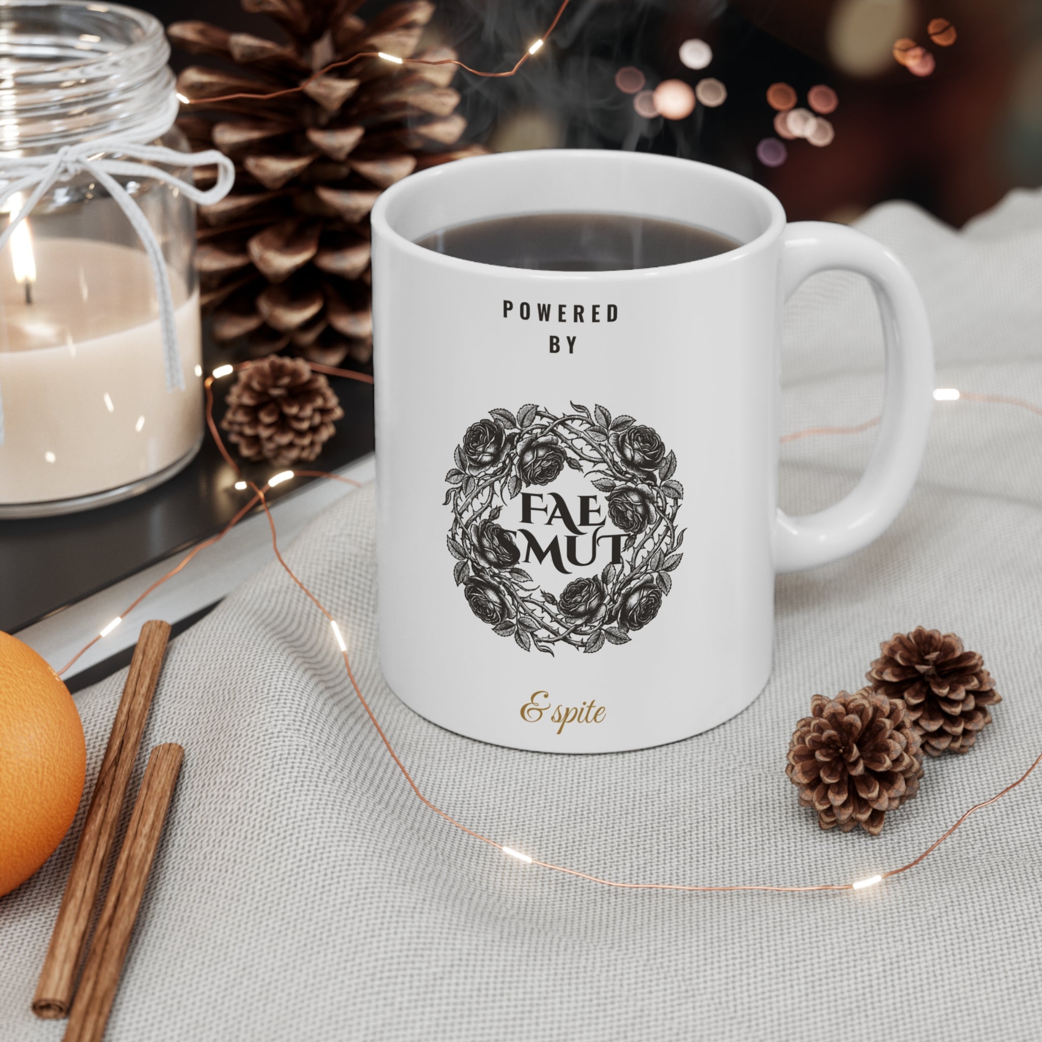 Powered by Fae Smut and Spite Mug