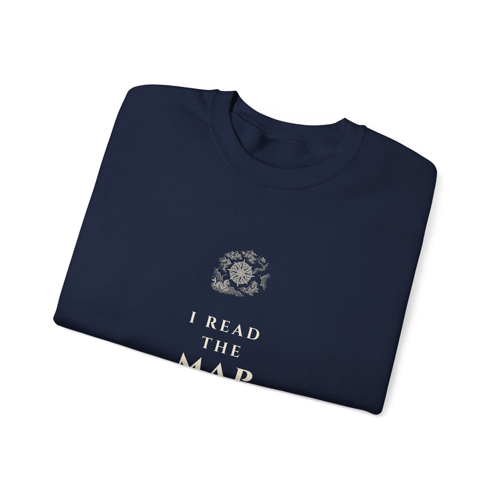 I Read the Map Pages Sweatshirt