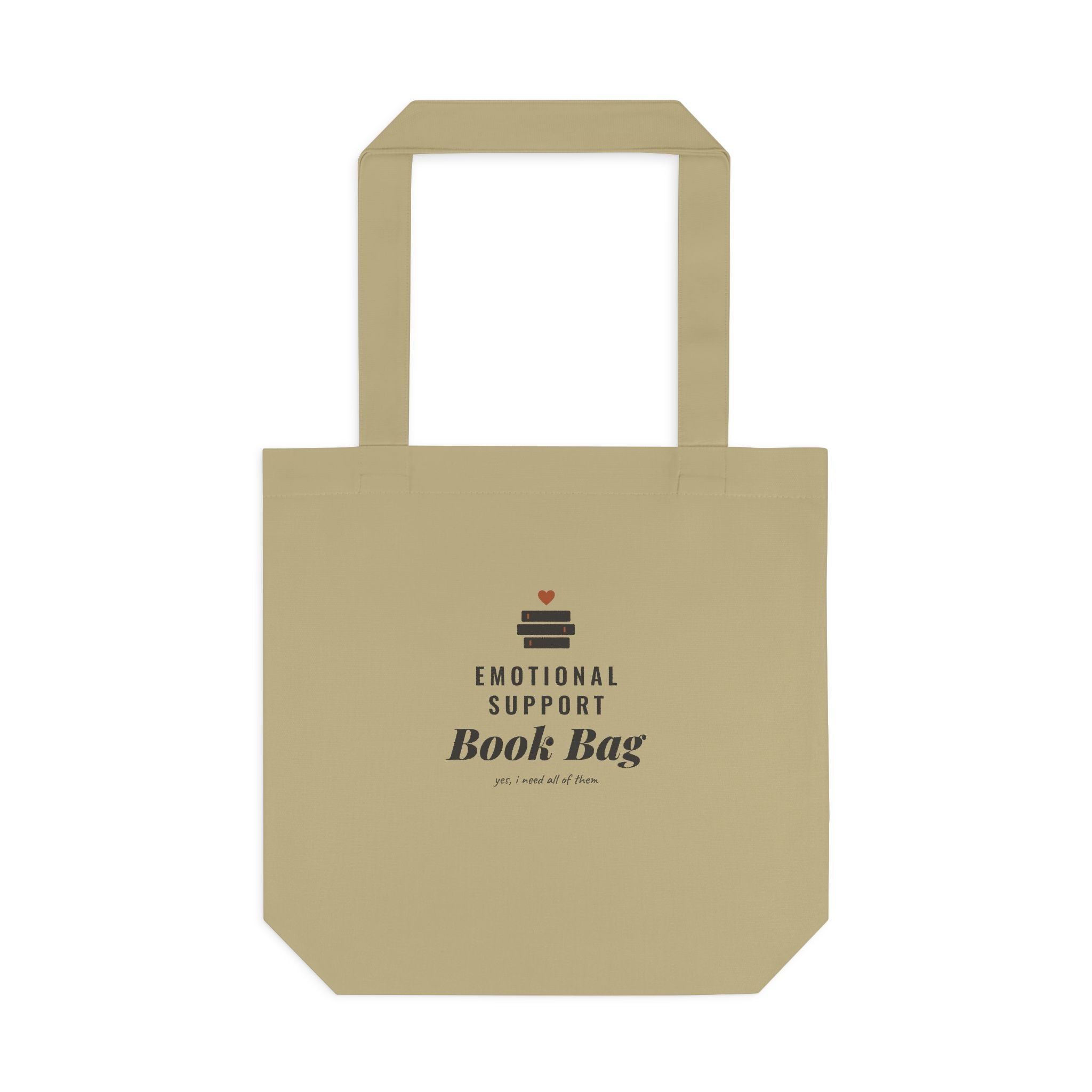 Emotional Support Book Bag Canvas Tote