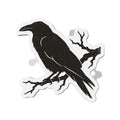 Nevermore Raven Die-Cut Magnet