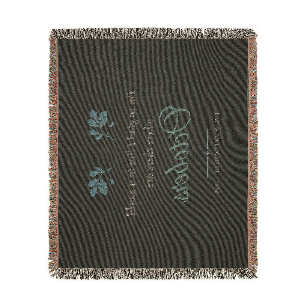 Anne of Green Gables World Where There Are Octobers Woven Blanket