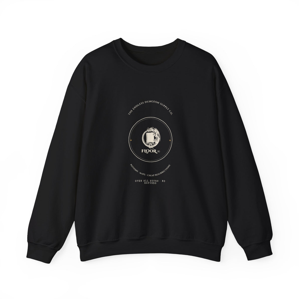 The Endless Dungeon Supply Co. Vintage Emblem Sweatshirt