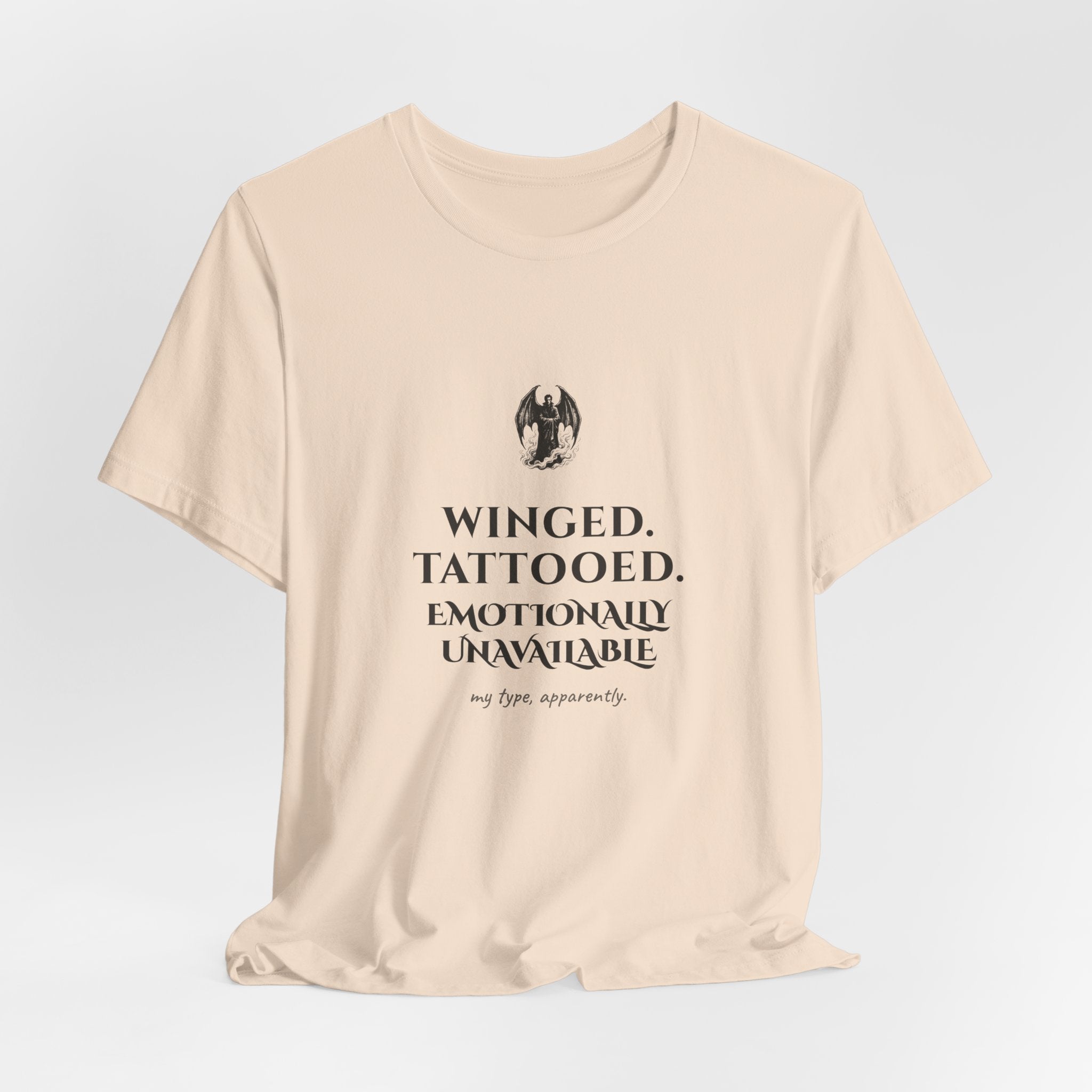 Winged Tattooed Emotionally Unavailable T-Shirt