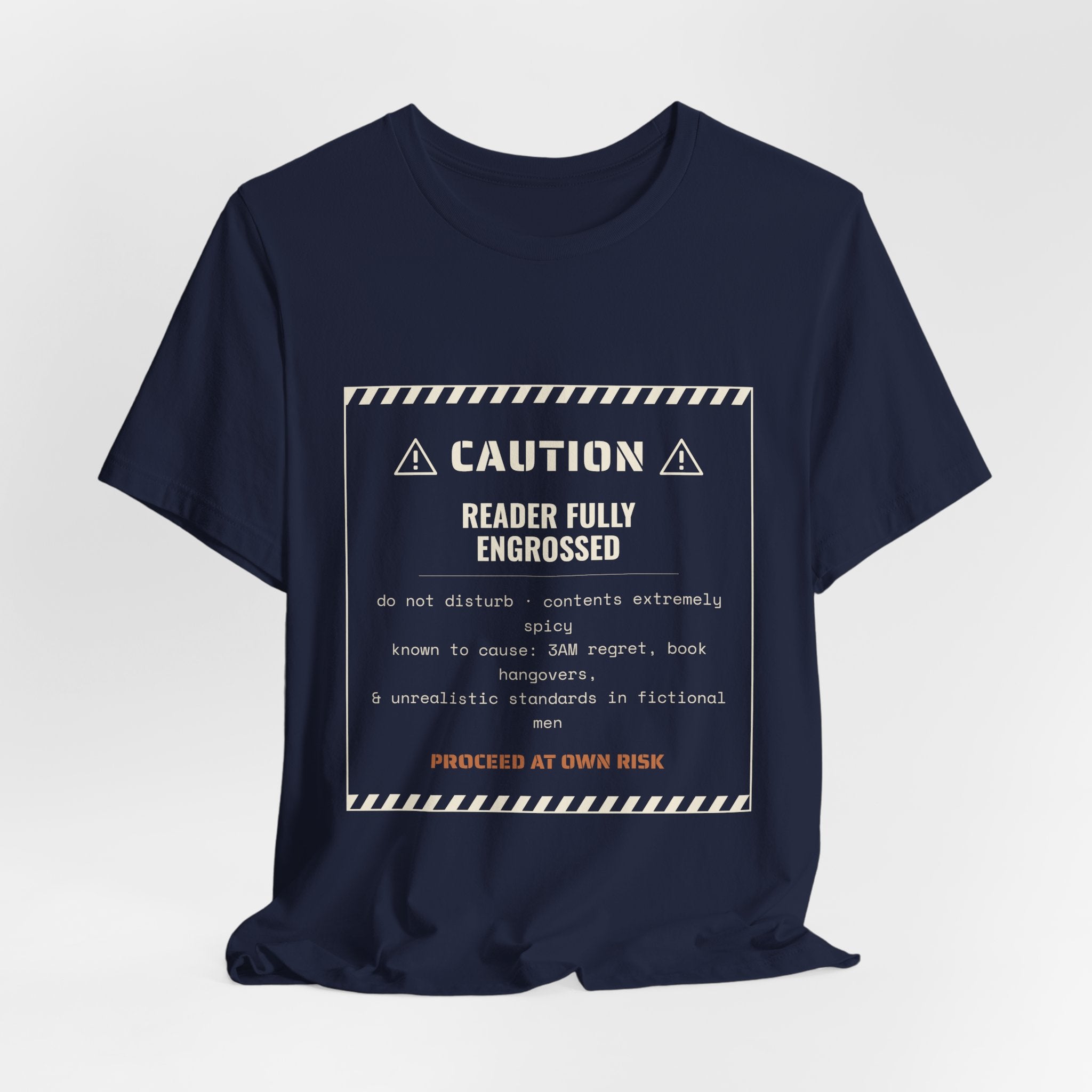 Caution Reader Fully Engrossed T-Shirt
