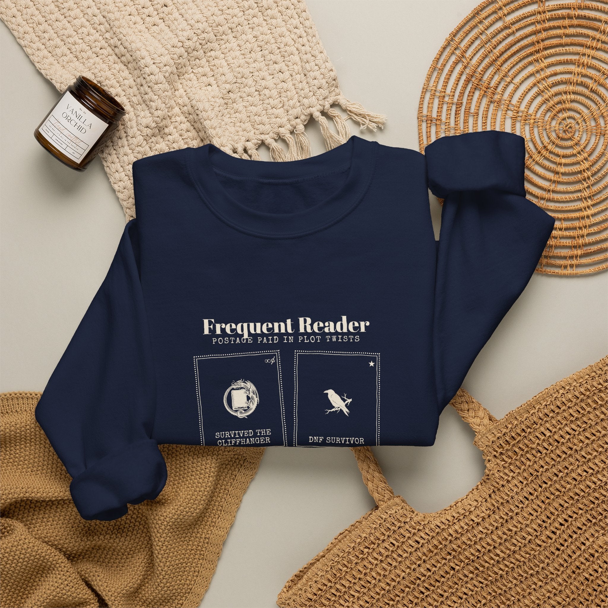 Frequent Reader Postage Stamp Collage Sweatshirt