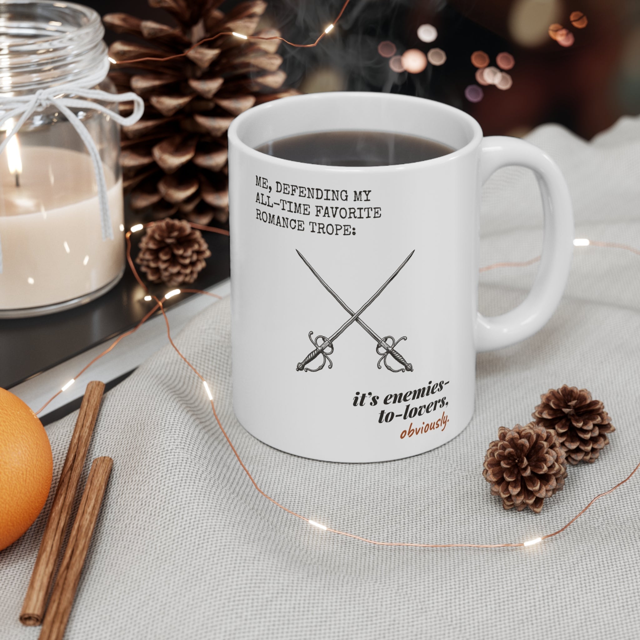 Defending My Favorite Trope Enemies to Lovers Mug