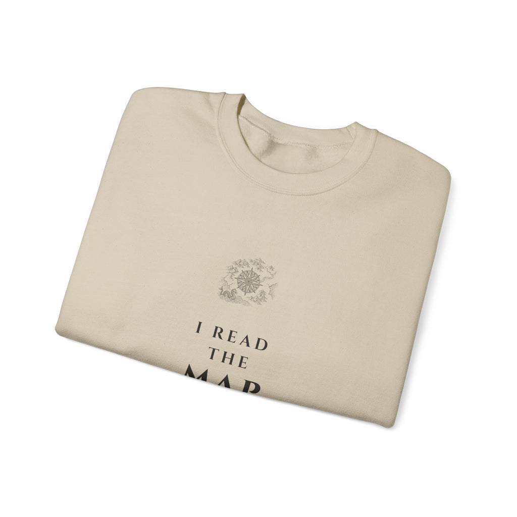 I Read the Map Pages Sweatshirt