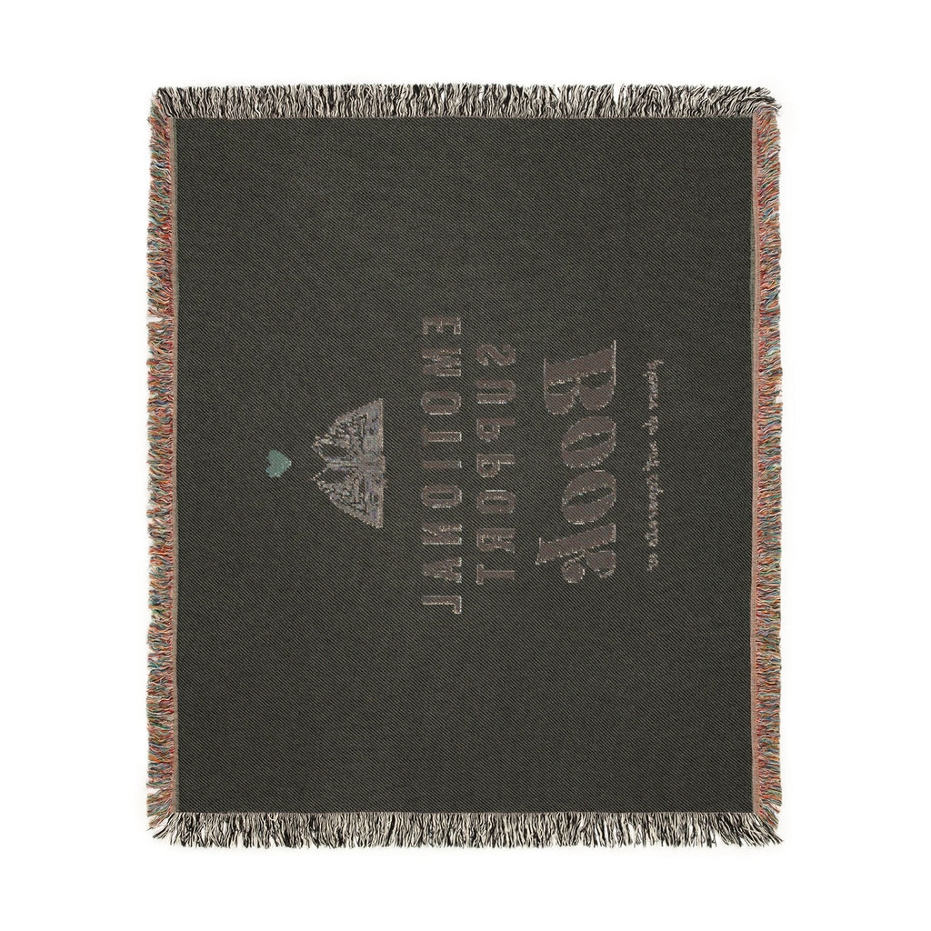 Emotional Support Book Woven Blanket