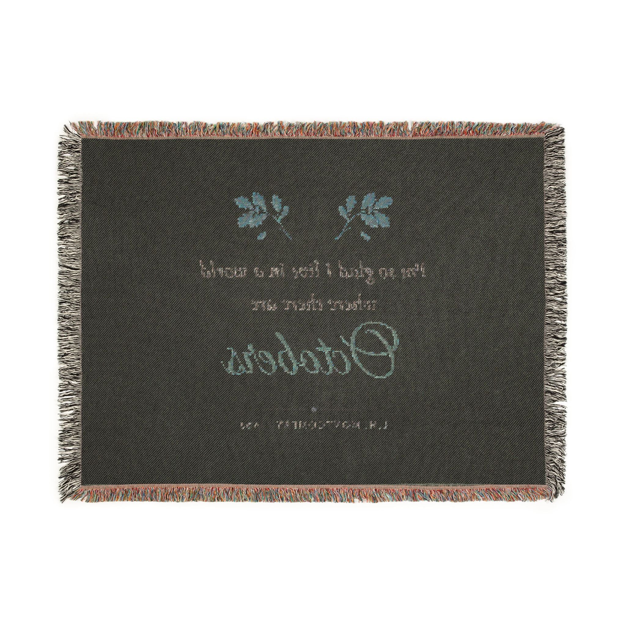 Anne of Green Gables World Where There Are Octobers Woven Blanket