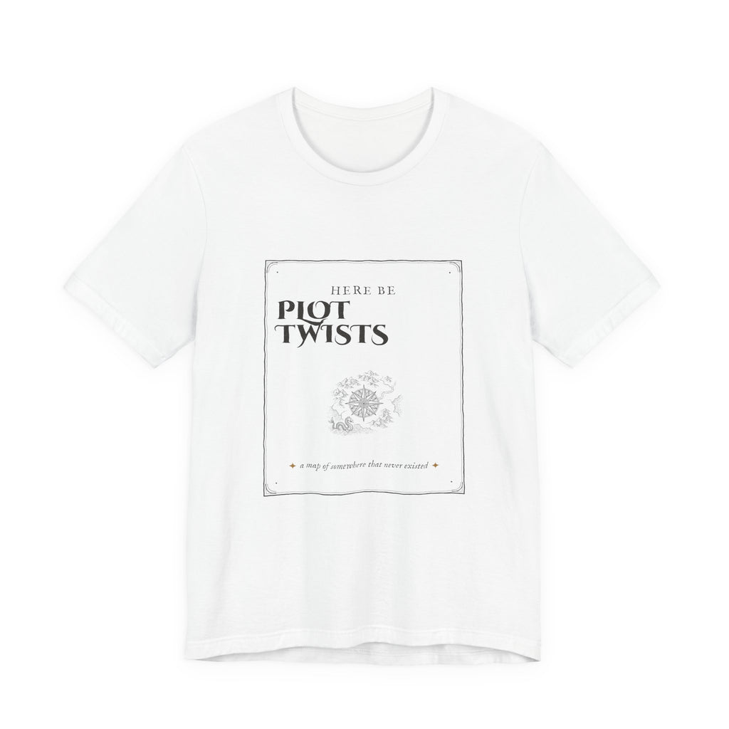 Here Be Plot Twists Fantasy Map T-Shirt