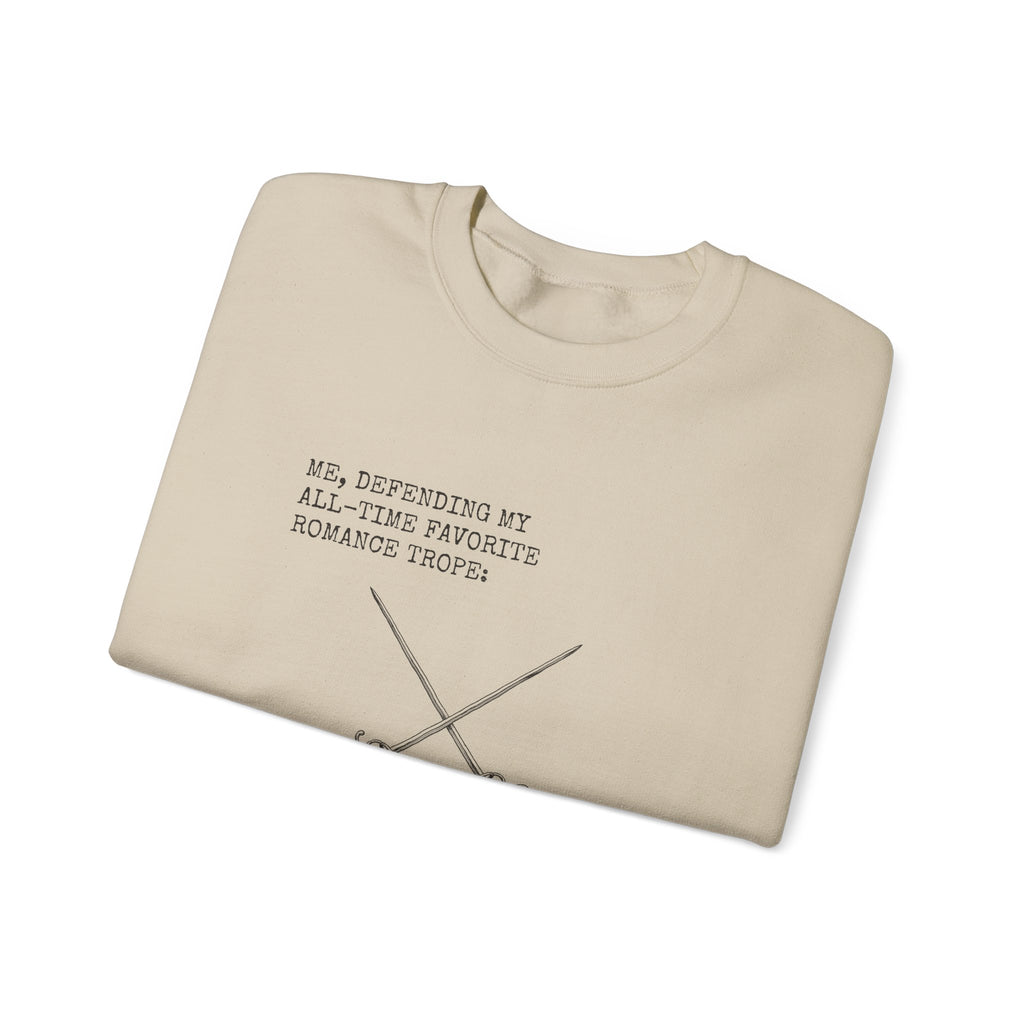 Defending My Favorite Trope Enemies to Lovers Sweatshirt
