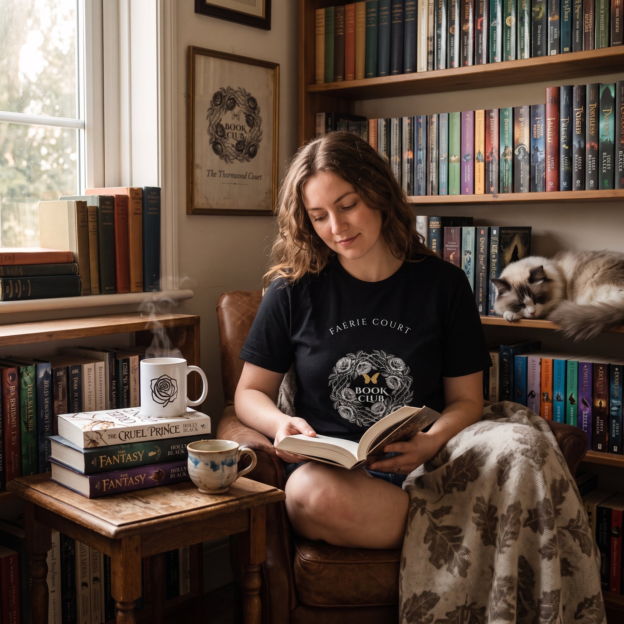 Faerie Court Book Club — t-shirt worn by a reader