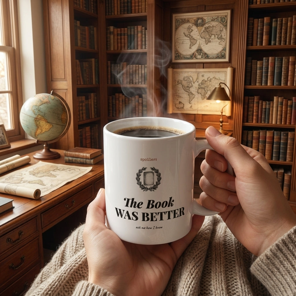 The Book Was Better — mug in a reader’s hands