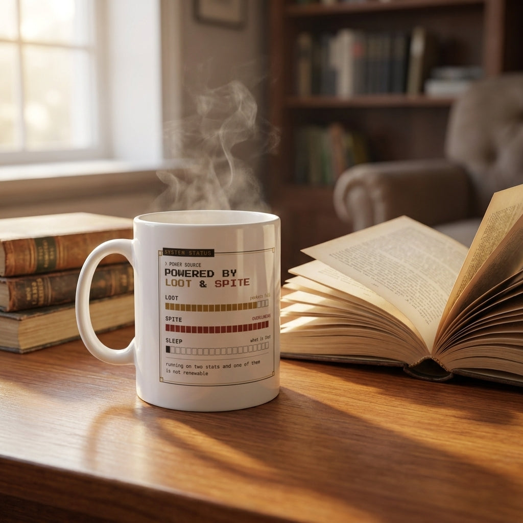 Powered by Loot & Spite — mug in a reader’s hands