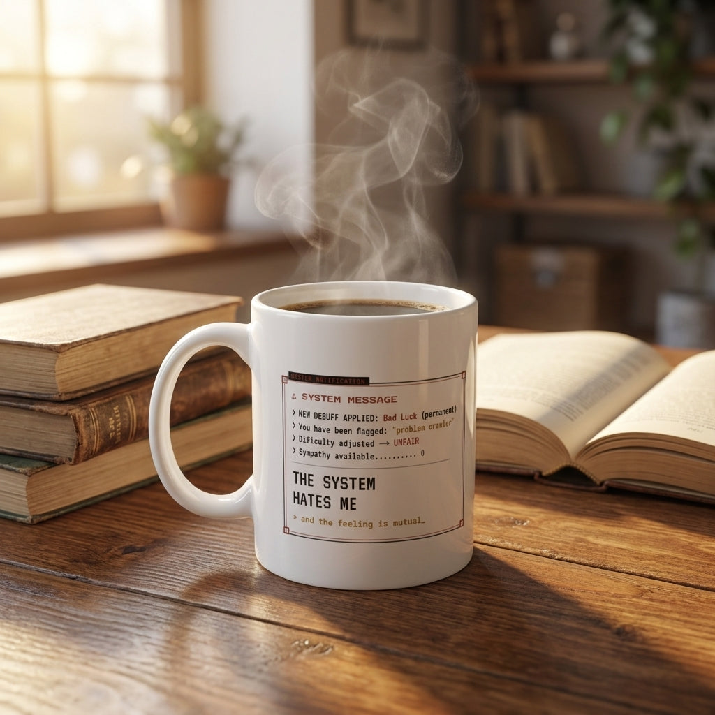 The System Hates Me (and the Feeling Is Mutual) — mug in a reader’s hands