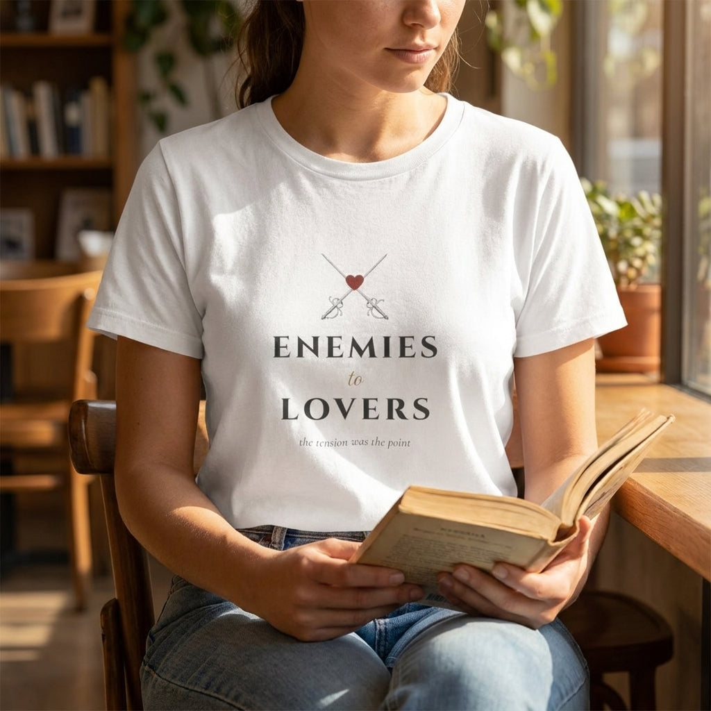 Enemies to Lovers — t-shirt worn by a reader
