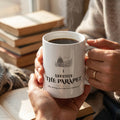 I Survived the Parapet — mug in a reader’s hands