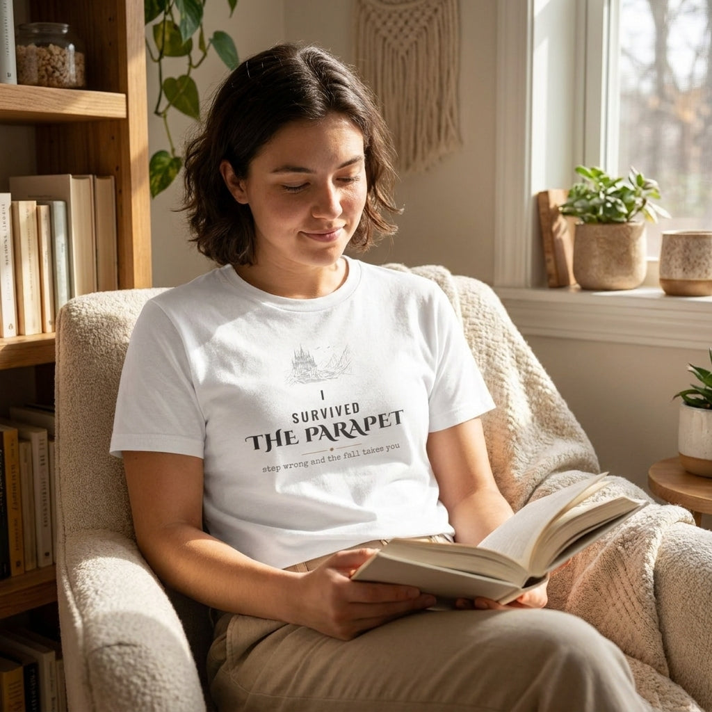 I Survived the Parapet — t-shirt worn by a reader