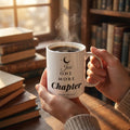 Just One More Chapter — mug in a reader’s hands
