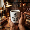 Morally Gray. Devastatingly Fictional. — mug in a reader’s hands