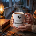 Quoth the Raven, 'Nevermore.' — mug in a reader’s hands