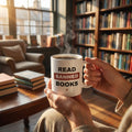 Read Banned Books — mug in a reader’s hands