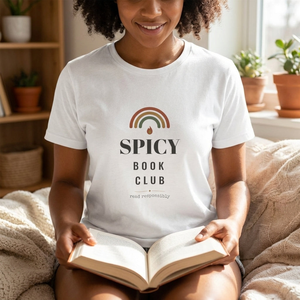 Spicy Book Club — t-shirt worn by a reader
